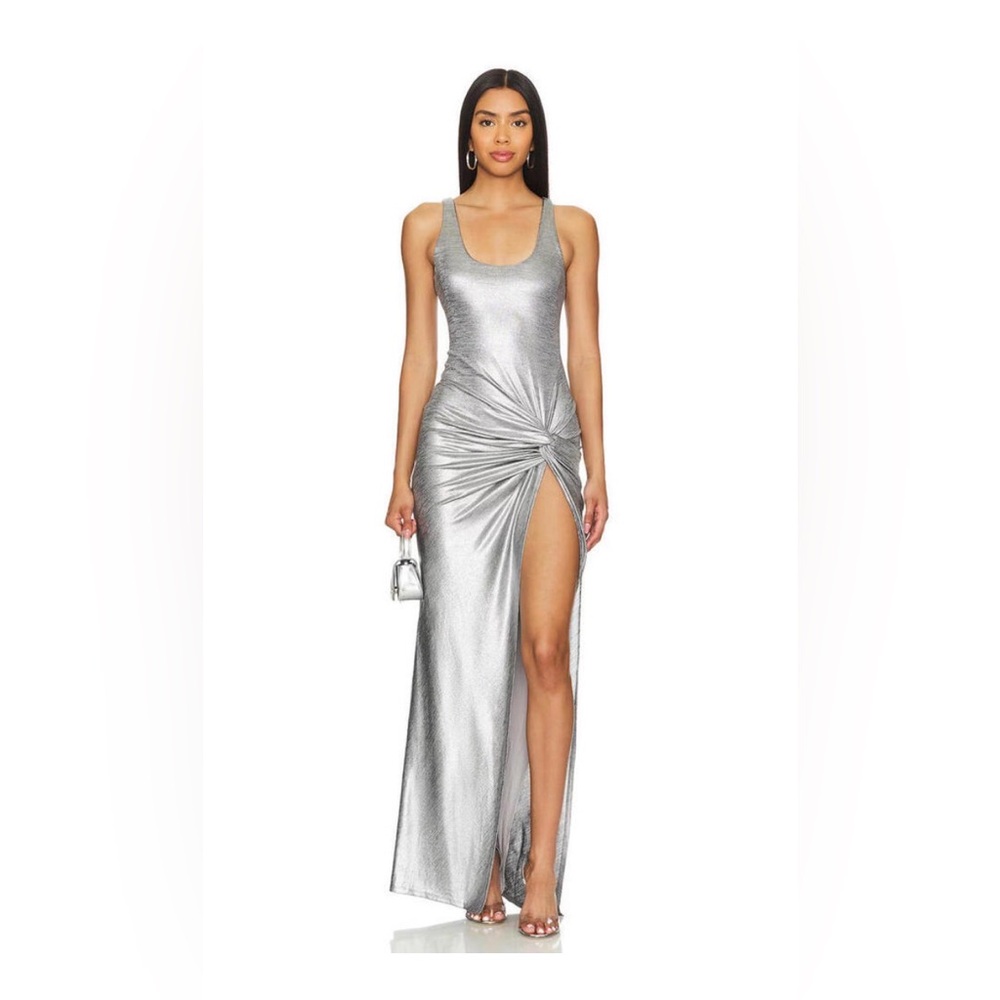 Lovers + Friends Silver Maxi Dress